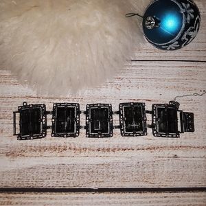 Vintage statement bracelet S Coventry MIdnight